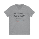 PDWOW Jersey Short Sleeve V-Neck Tee
