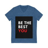 Unisex Jersey Short Sleeve V-Neck Tee