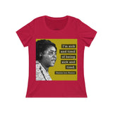 Sick & Tired Women's Relaxed Jersey Short Sleeve Scoop Neck Tee