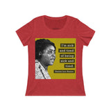 Sick & Tired Women's Relaxed Jersey Short Sleeve Scoop Neck Tee