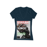 GS-1555 Jersey Short Sleeve Deep V-Neck Tee