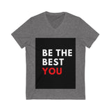 Unisex Jersey Short Sleeve V-Neck Tee