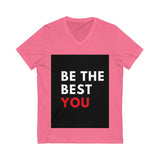 Unisex Jersey Short Sleeve V-Neck Tee