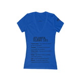 Women's Jersey Short Sleeve Deep V-Neck Tee