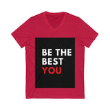 Unisex Jersey Short Sleeve V-Neck Tee