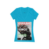 GS-1555 Jersey Short Sleeve Deep V-Neck Tee