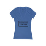Trust Keisha Women's Jersey Short Sleeve Deep V-Neck Tee