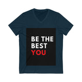 Unisex Jersey Short Sleeve V-Neck Tee