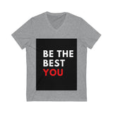Unisex Jersey Short Sleeve V-Neck Tee