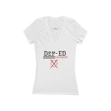 Women's Jersey Short Sleeve Deep V-Neck Tee