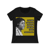Sick & Tired Women's Relaxed Jersey Short Sleeve Scoop Neck Tee