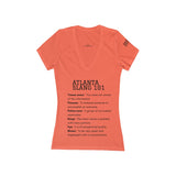 Women's Jersey Short Sleeve Deep V-Neck Tee