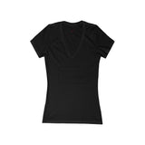 Trust Keisha Women's Jersey Short Sleeve Deep V-Neck Tee