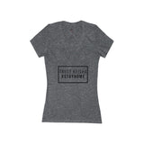 Trust Keisha Women's Jersey Short Sleeve Deep V-Neck Tee