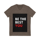 Unisex Jersey Short Sleeve V-Neck Tee