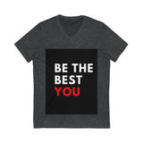 Unisex Jersey Short Sleeve V-Neck Tee