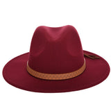New autumn and winter men's large size cowboy hats fedora caps 60CM classical sombrero furry headscarf imitation wool cap visor