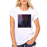 FIXSYS Women T Shirt Print Tee Shirt O-Neck Tops Tees Summer Style Female T-Shirt Fashion Ladies Funny T-shirts White Tees