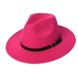 Autumn Winter Warm Fedora Hat Men Women Imitation Woolen Top Felt Jazz Hats Godfather Sombrero Caps Gentleman Hat Sombrero Mujer