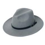 Autumn Winter Warm Fedora Hat Men Women Imitation Woolen Top Felt Jazz Hats Godfather Sombrero Caps Gentleman Hat Sombrero Mujer