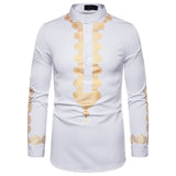 casual shirt mens dress shirts african style chemise homme fashion camisa masculina fitness printed shirt