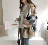 Fashion 2019 Autumn Winter Women Sweater Cardigans Blue Pink Solid Korean Cardigans Single Breasted Jumper Sweater Harajuku Top