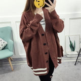 Fashion 2019 Autumn Winter Women Sweater Cardigans Blue Pink Solid Korean Cardigans Single Breasted Jumper Sweater Harajuku Top