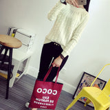 Danjeaner Fashion Casual 9 Colours Women Sweater Pullovers Retro Long Sleeve O-neck Twist Knitted Sweater Casaco Feminino