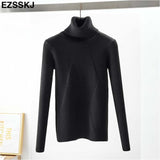 chic Autumn winter thick Sweater Pullovers Women Long Sleeve casual warm basic turtleneck Sweater female knit Jumpers top
