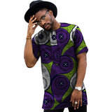 Summer Dress Man's African Print Men Tops Dashiki Men Wax Casual T-Shirt Custom Made Printed African Men Clothing Customized