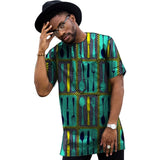 Summer Dress Man's African Print Men Tops Dashiki Men Wax Casual T-Shirt Custom Made Printed African Men Clothing Customized