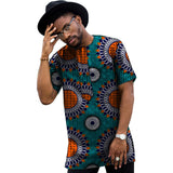Summer Dress Man's African Print Men Tops Dashiki Men Wax Casual T-Shirt Custom Made Printed African Men Clothing Customized