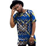Summer Dress Man's African Print Men Tops Dashiki Men Wax Casual T-Shirt Custom Made Printed African Men Clothing Customized