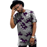Summer Dress Man's African Print Men Tops Dashiki Men Wax Casual T-Shirt Custom Made Printed African Men Clothing Customized